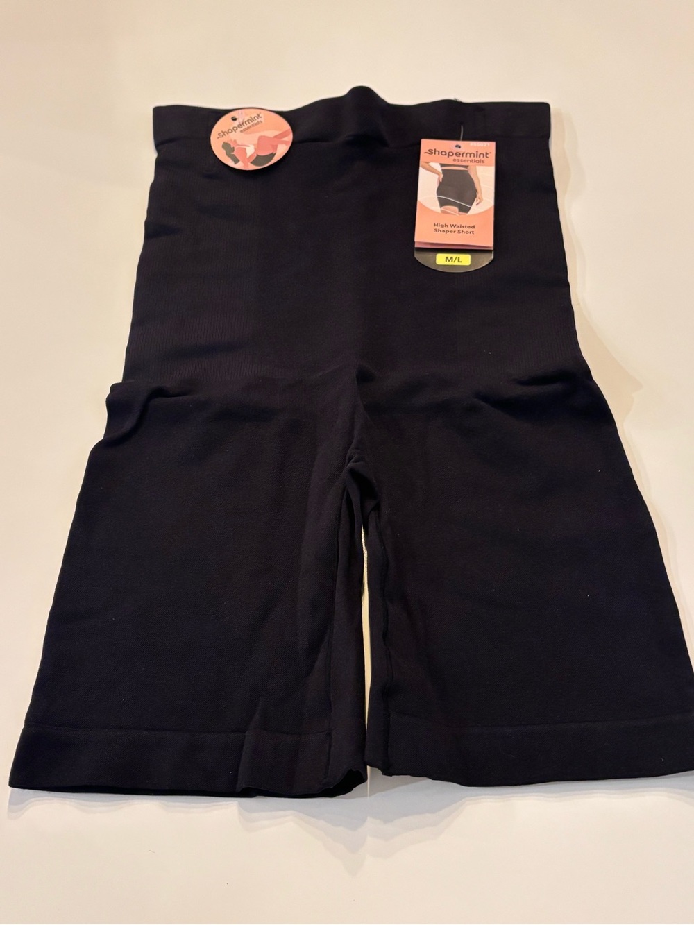 Shapermint Essentials High Waisted Shaper Short, Women’s Size M/L, Black, NWT